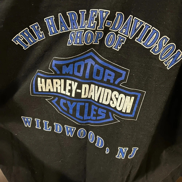 Harley Davidson Rule The Road Wildwood, NJ Graphic T-Shirt Biker - Picture 2 of 3